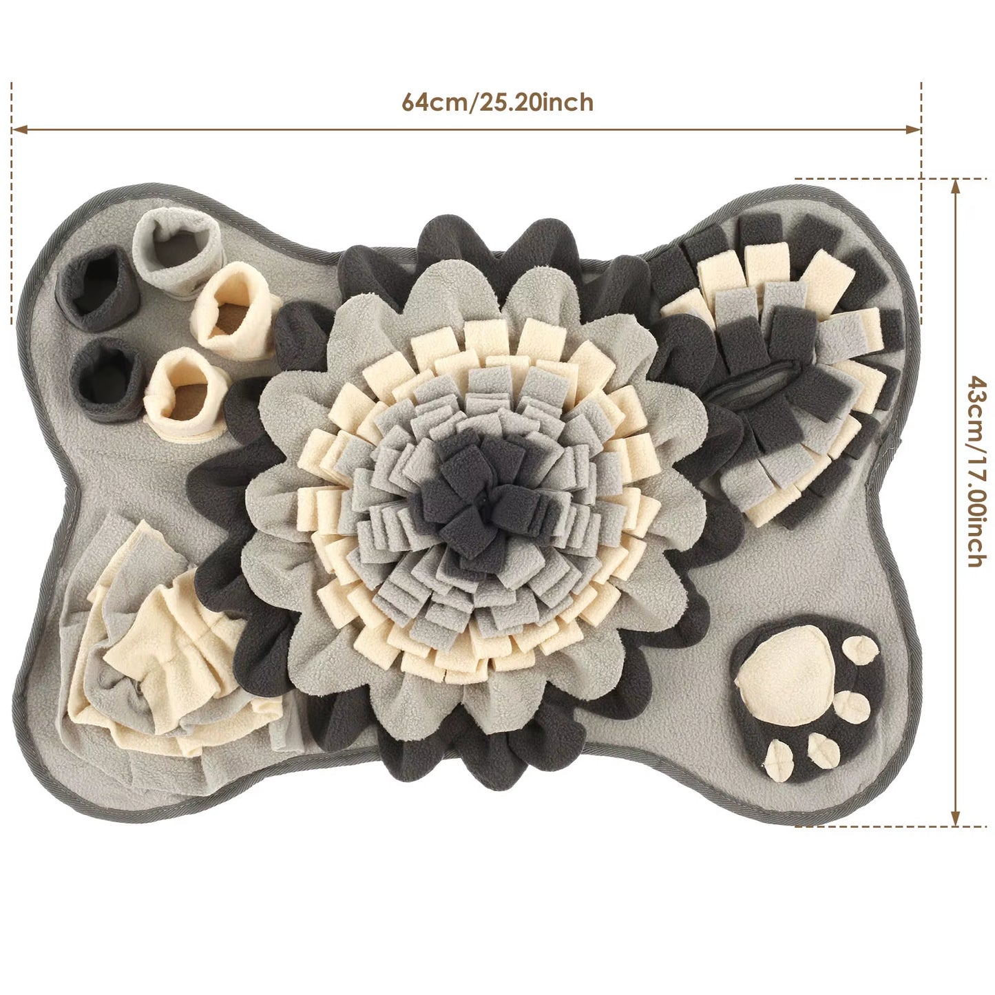 Dog Snuffle Mat Pet Toys Interactive Training Sniff Natural Feeding Mat Squeaker Dog Treat Relieve Pressure Snuffle Toys