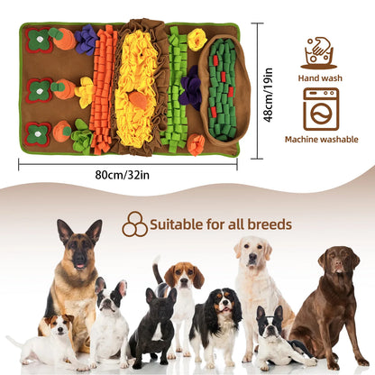 Pet Dog Sniffing Pad Slow Food Training Indoor and Outdoor Activity Toy Soft Pole Wool Fleece to Relieve Stuffy Foraging Pads